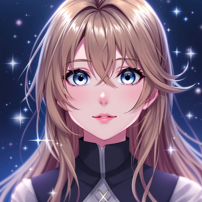 fantasy Frieren profile icon with clean square composition for anime PFP styling