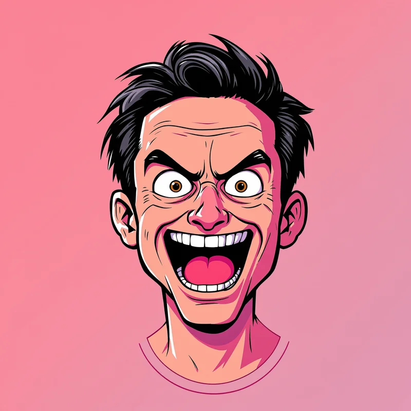 funny profile picture with funny pose for avatar display