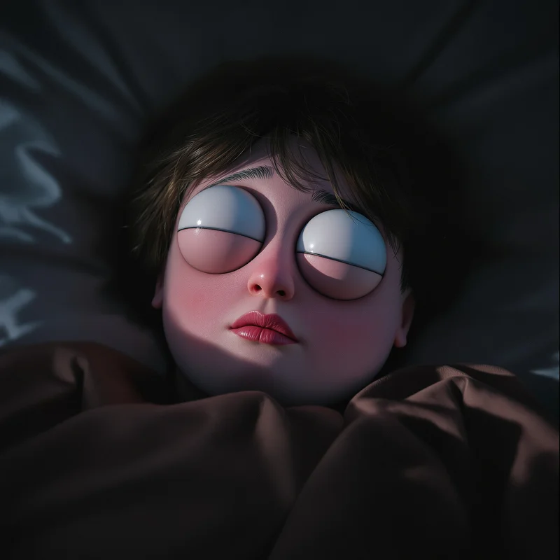 Funny PFP with sleep deprived creature expression