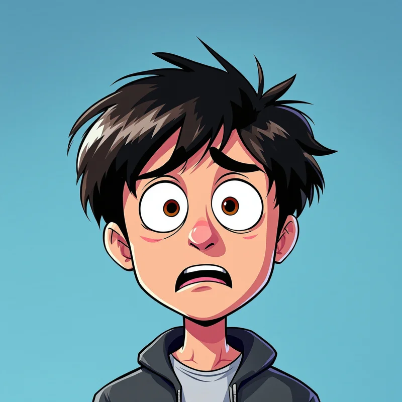 meme avatar image with silly emotion for messaging profile icon