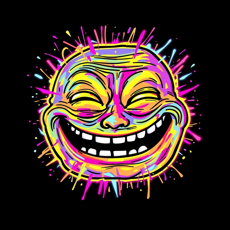 funny PFP portrait with meme expression for social media avatar