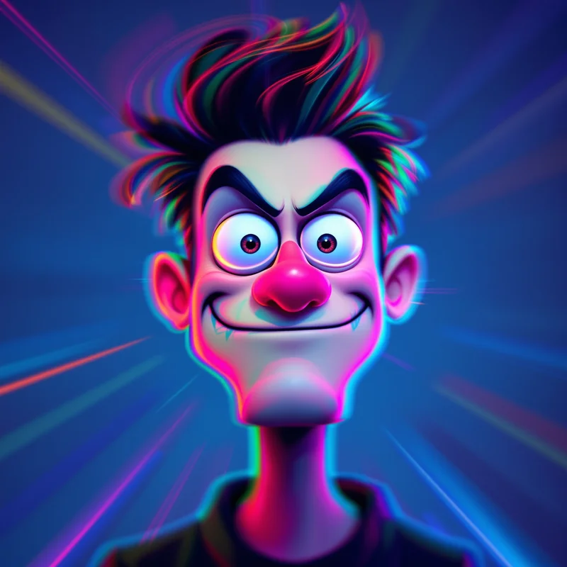 meme avatar image with funny pose for digital identity