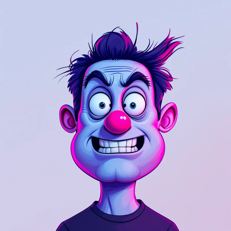 meme avatar image with chaotic energy for digital identity