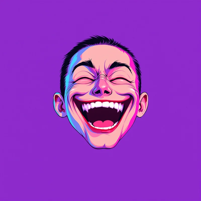 goofy avatar with chaotic energy for social media avatar