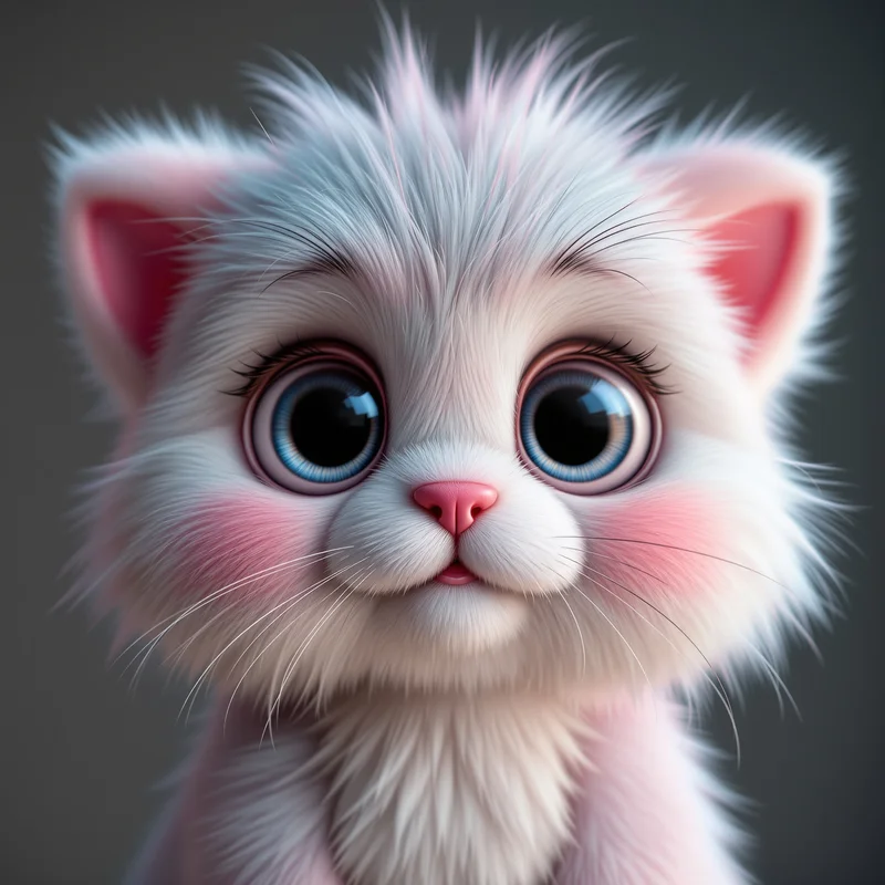 chibi furry pfp with oversized expressive eyes