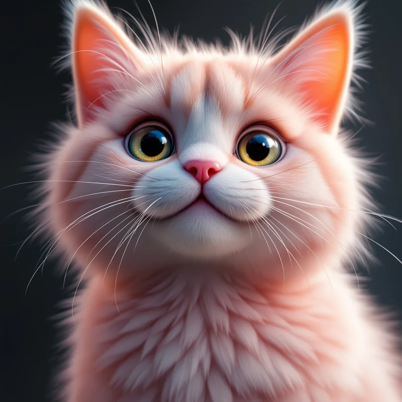 cute cat furry pfp with fluffy playful expression