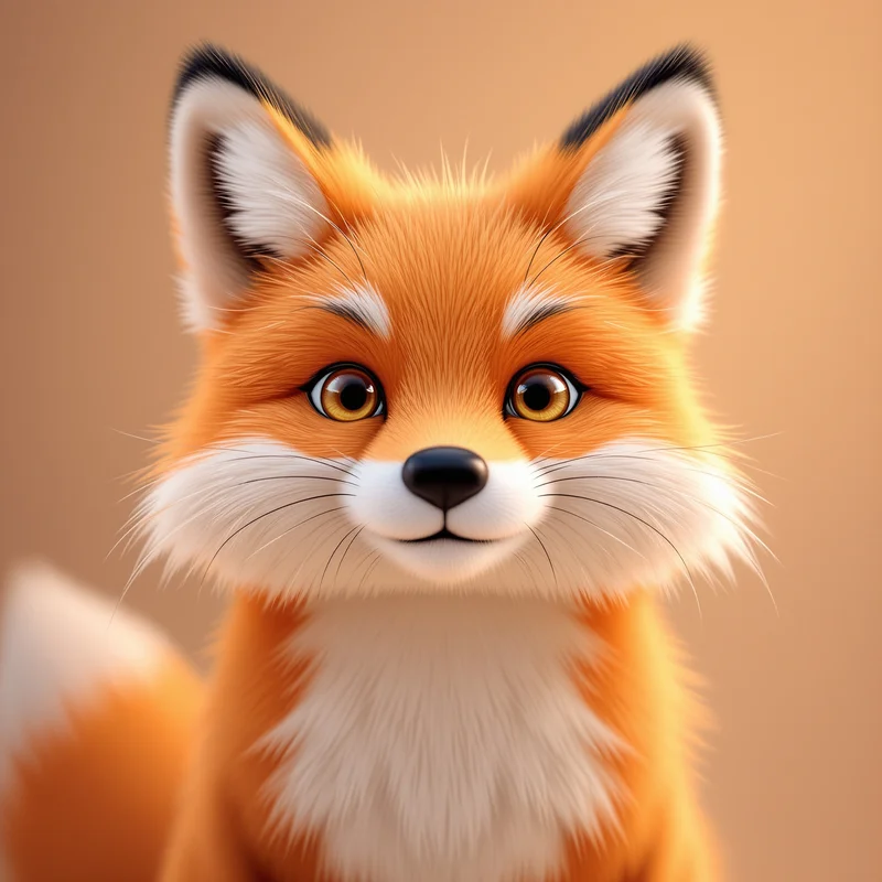 cute fox furry pfp with fluffy playful smile