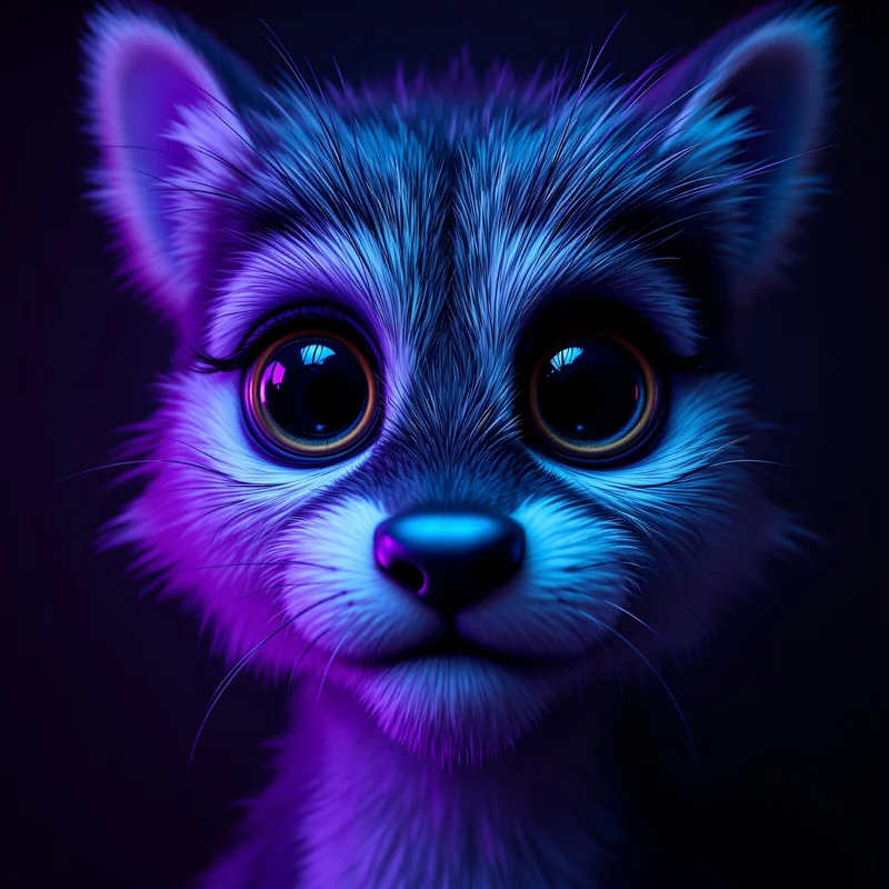emotional eyes furry pfp with glossy vulnerable gaze