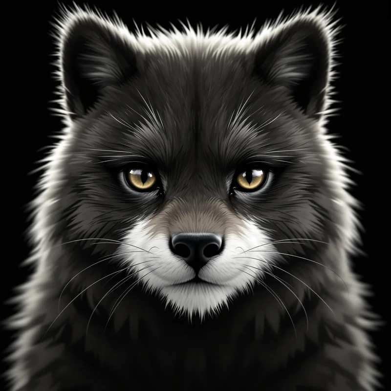minimal furry pfp with clean emotional silhouette