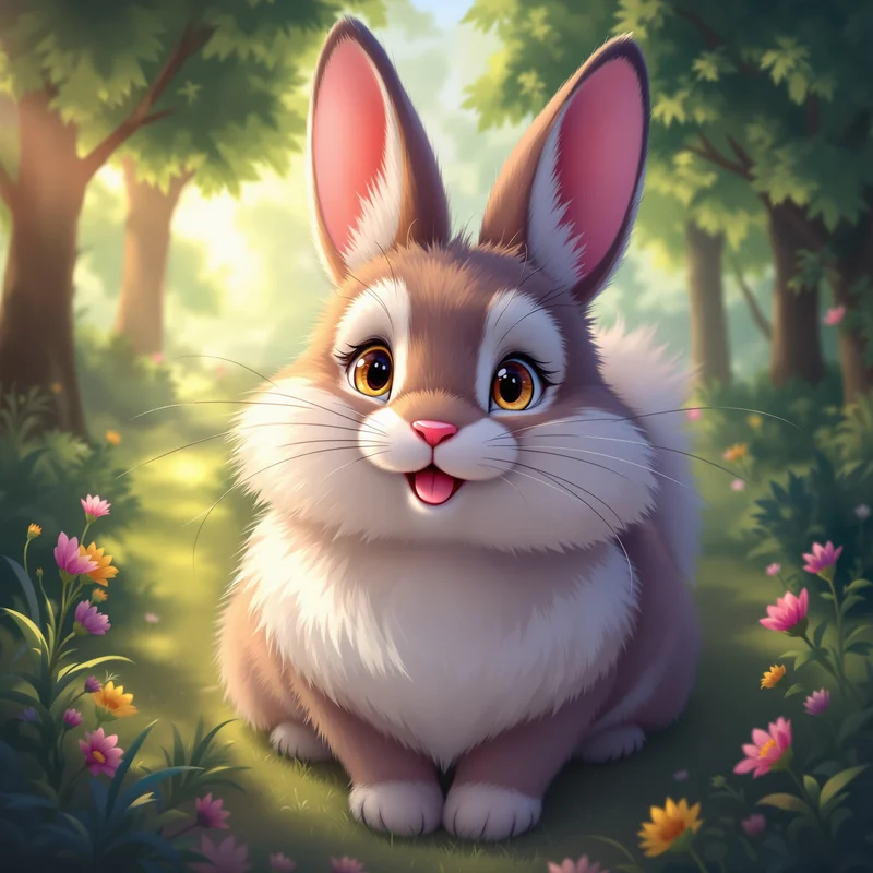 anthro PFP icon rabbit with anthro clean design