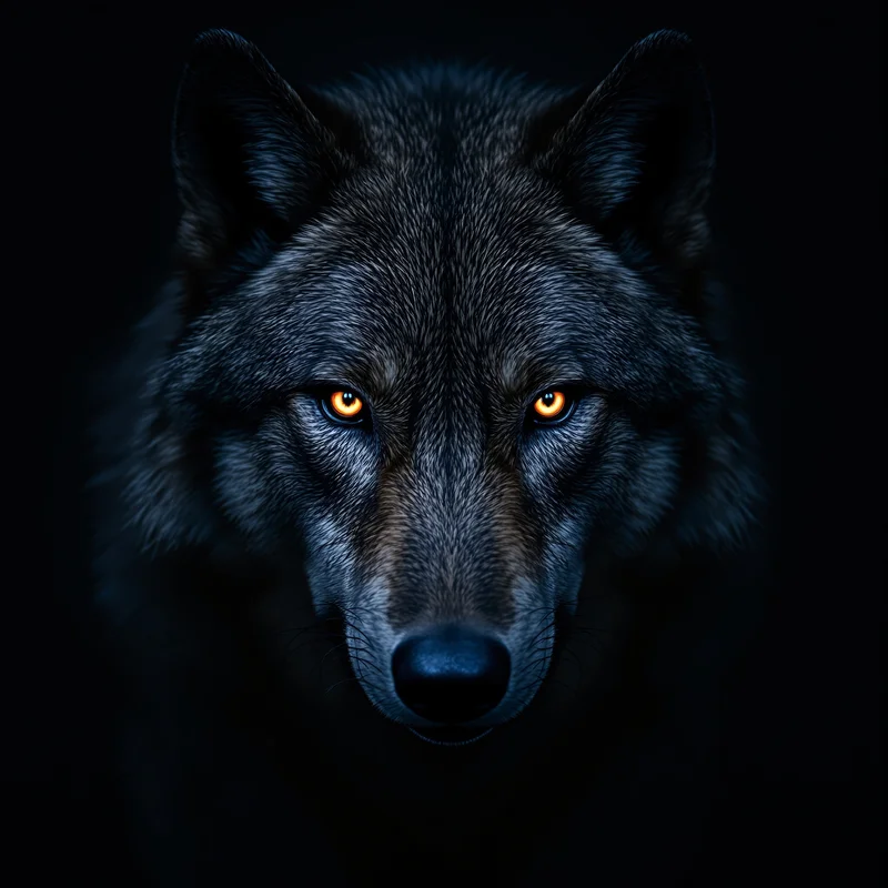 silent alpha wolf furry pfp with lone wolf aura