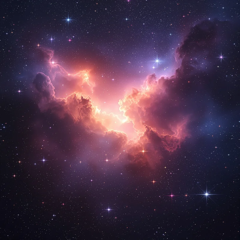 Dreamy nebula galaxy background