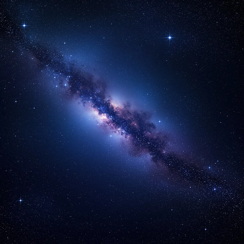 Eternal starry galaxy background