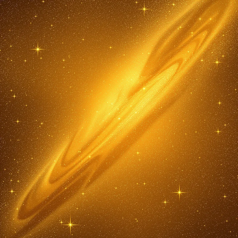 Golden star field galaxy background
