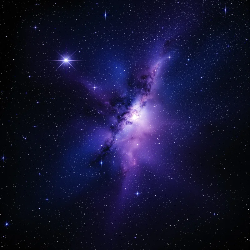 Signature starry galaxy background