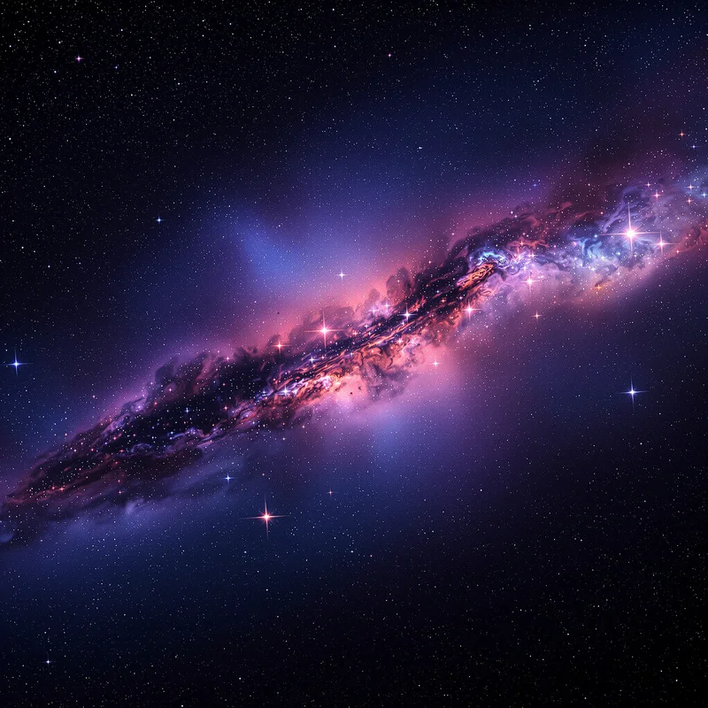 Studio starry galaxy background