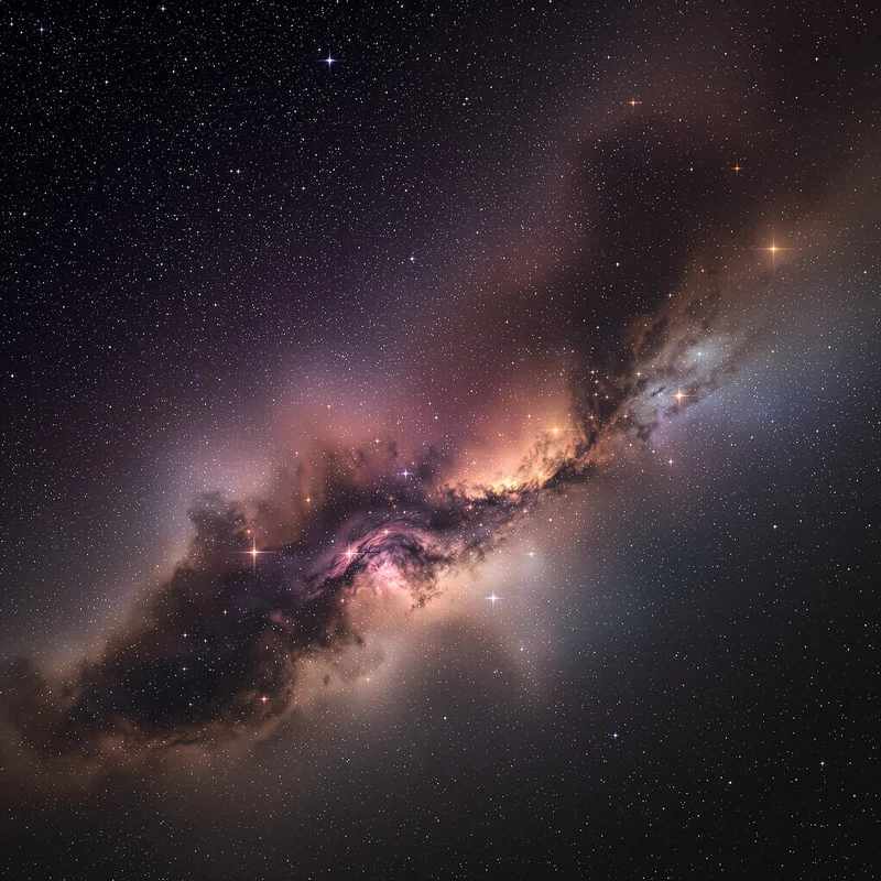Studio starry galaxy background