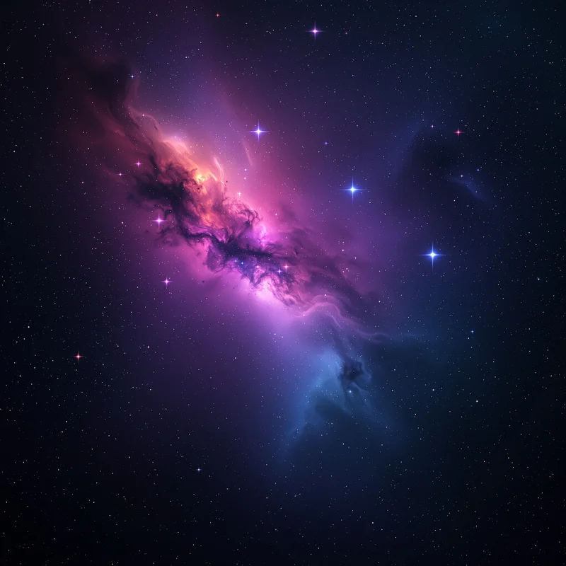 Velvet nebula galaxy background