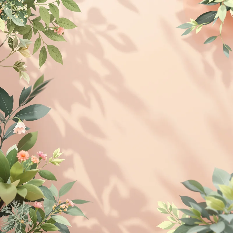 Calm soft garden background