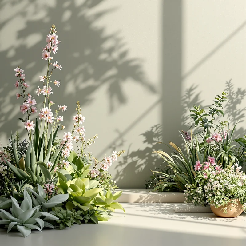 Clean minimal garden background