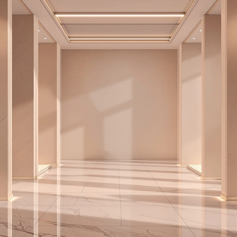 Eternal distant garden background