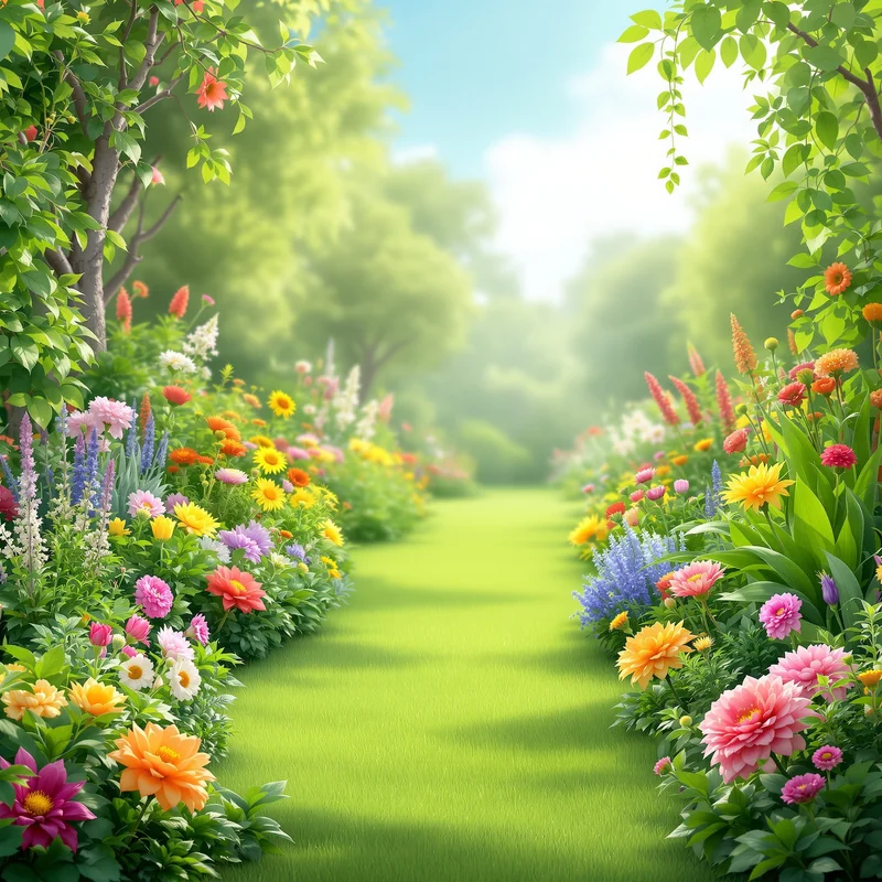 Fresh soft garden background