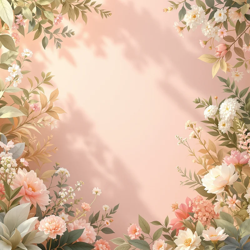 Golden pastel garden background