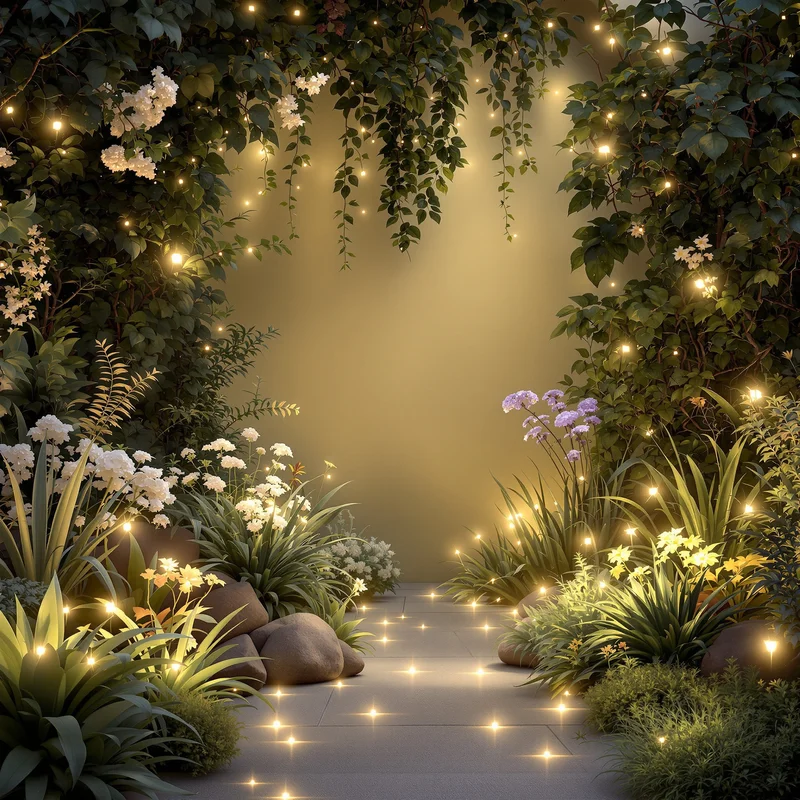Luminous soft garden background