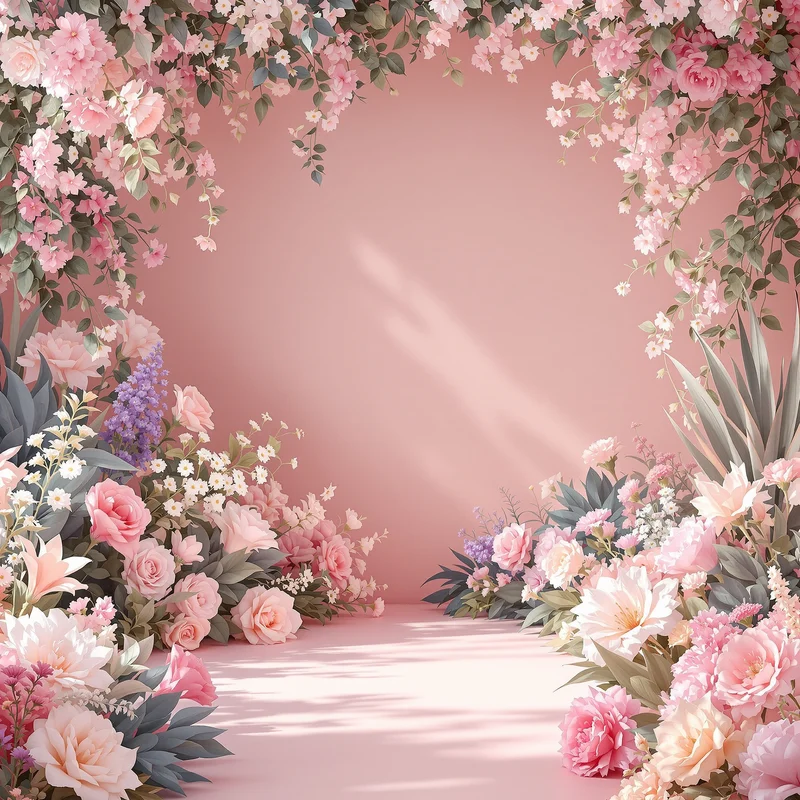 Luxury pastel garden background