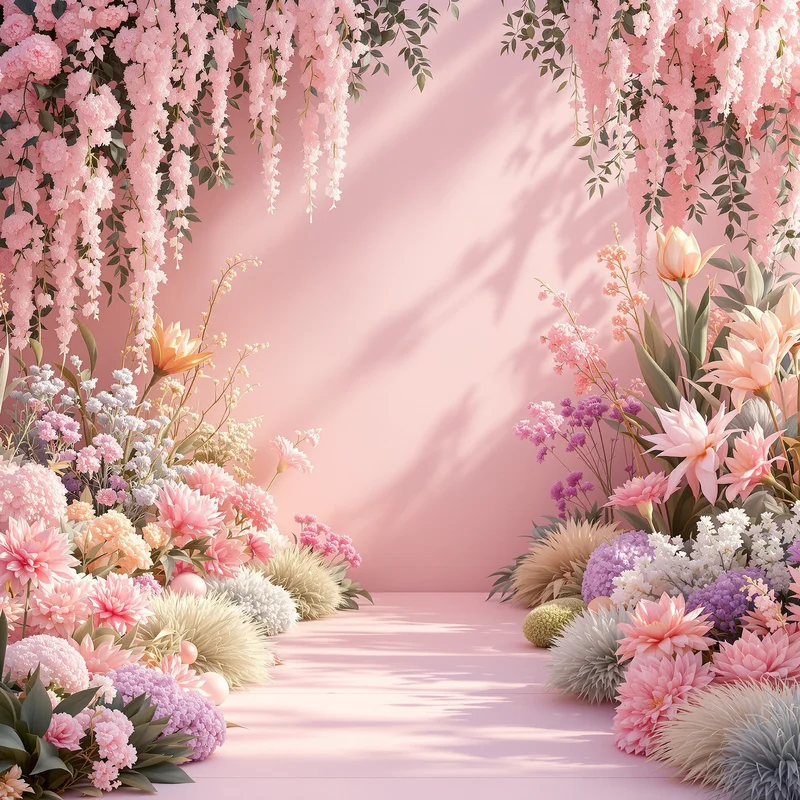 Luxury pastel garden background