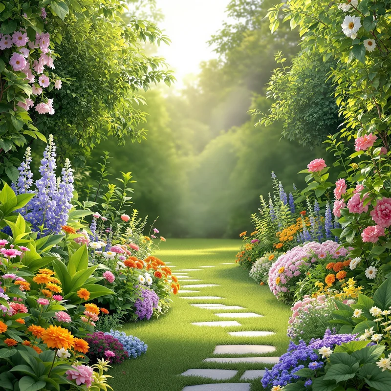 Signature soft garden background