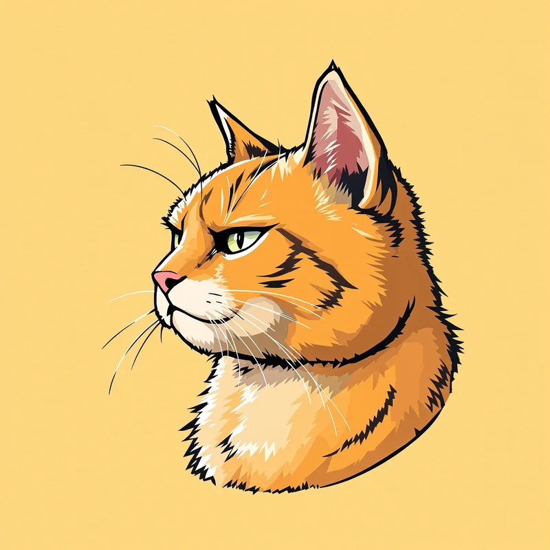 Garfield PFP with orange cat attitude and compact avatar clarity