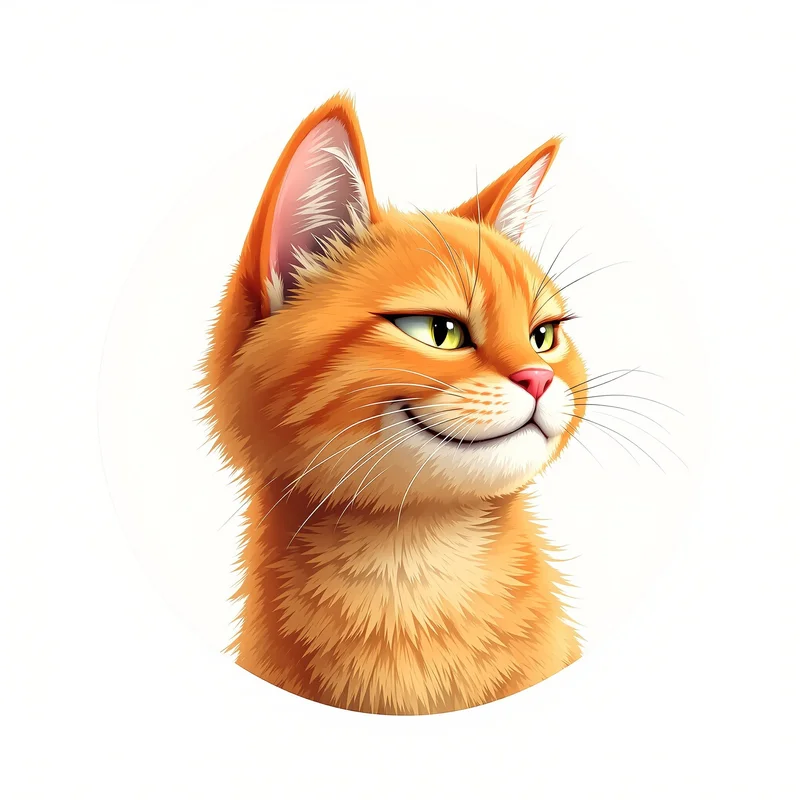 Garfield PFP with orange cat attitude and compact avatar clarity