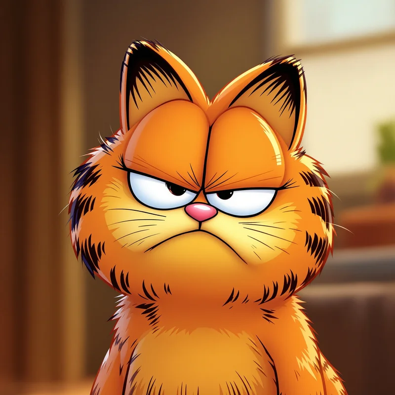 Garfield PFP avatar with lazy identity and strong profile readability