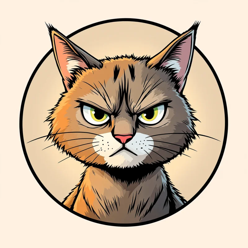 Garfield PFP with orange cat attitude and compact avatar clarity