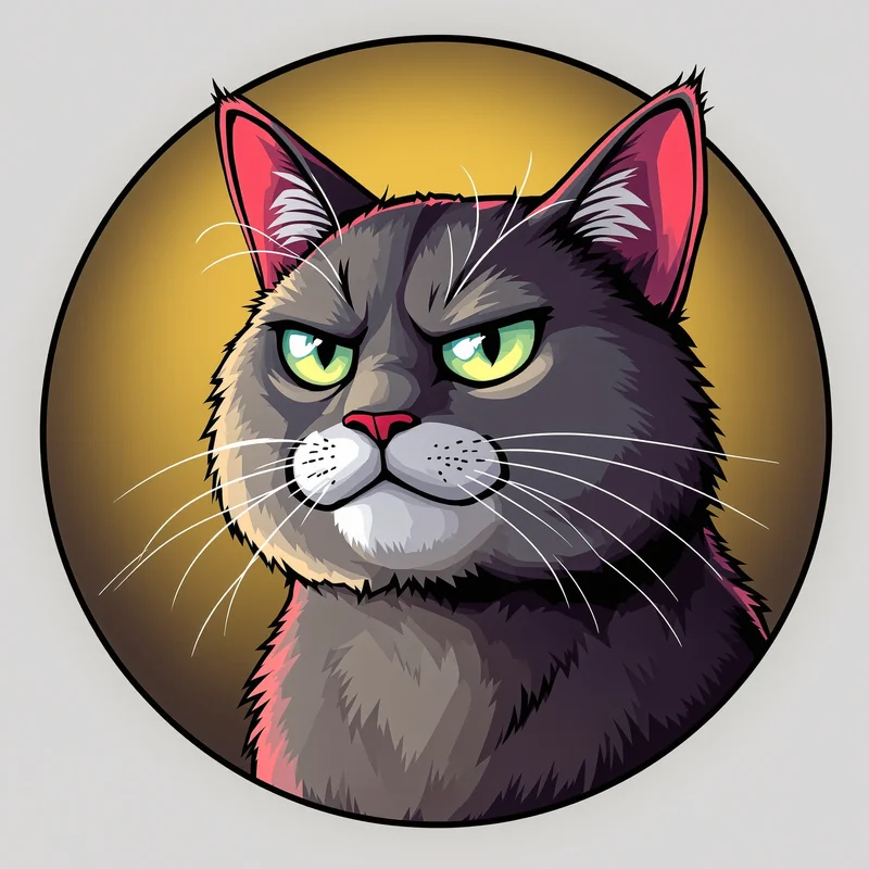 Garfield avatar portrait with laid-back personality and memorable presence