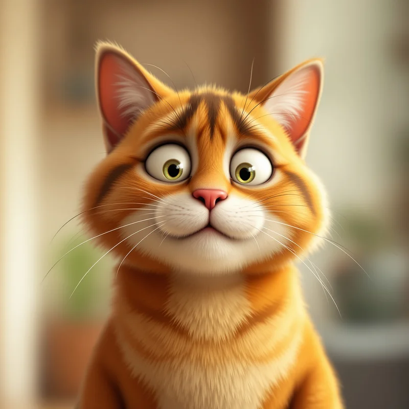 Garfield avatar portrait with laid-back personality and memorable presence