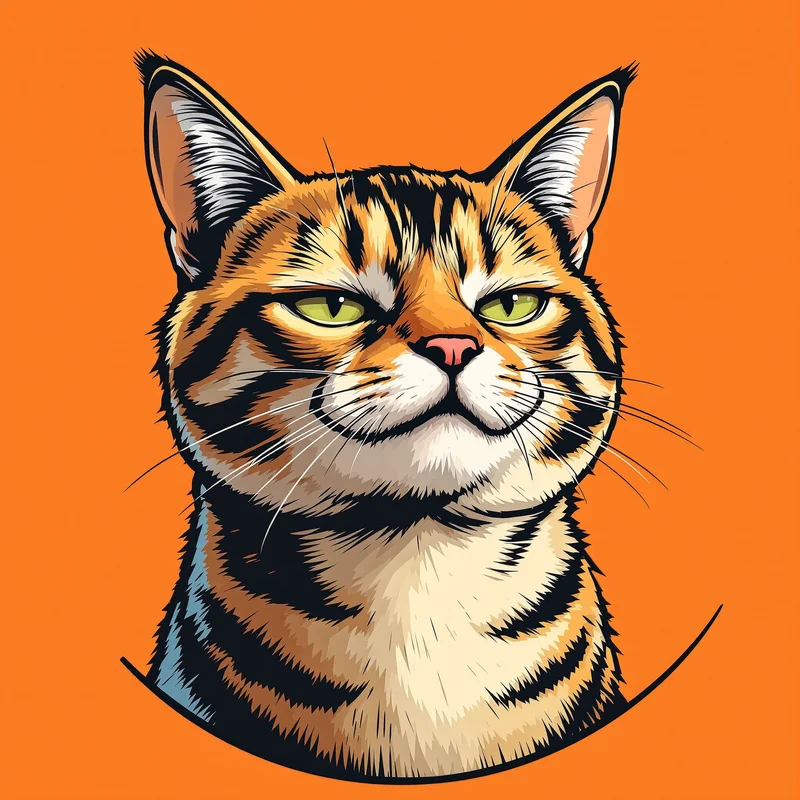 Garfield avatar profile image with sarcastic expression and clear recognition