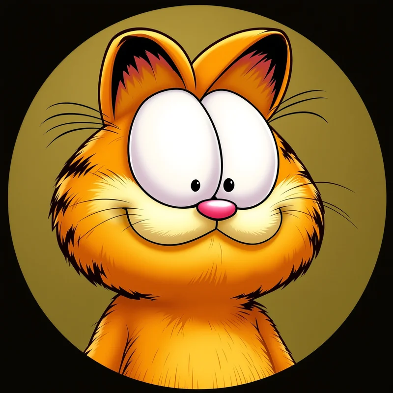Garfield PFP avatar with lazy identity and strong profile readability