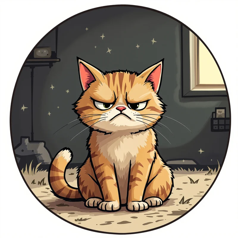 Garfield PFP avatar with lazy identity and strong profile readability