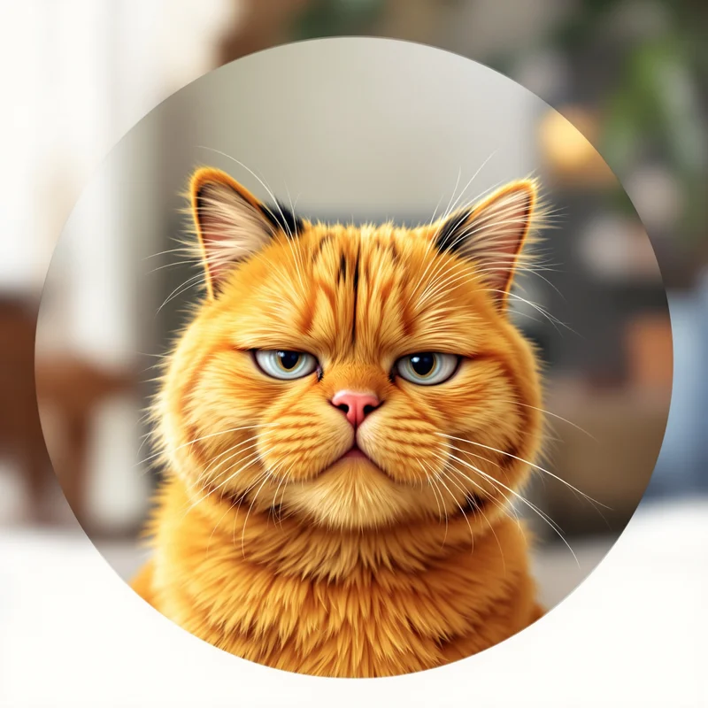 Garfield profile image optimized for humor, identity, and visibility
