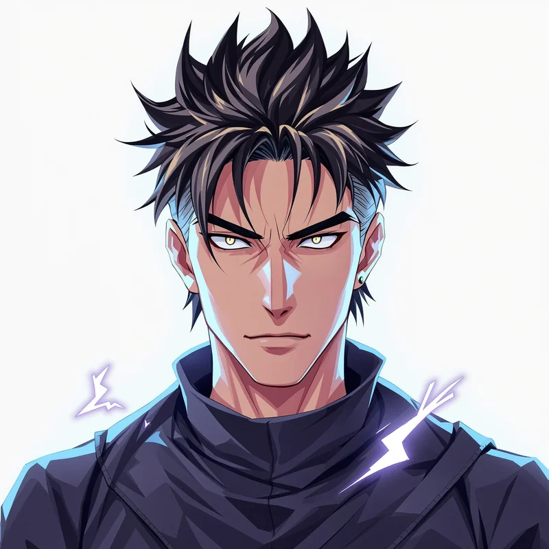 Blazing Resolve Geto PFP high contrast anime avatar