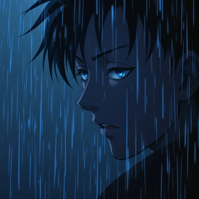 lonely geto pfp with emotional anime sadness