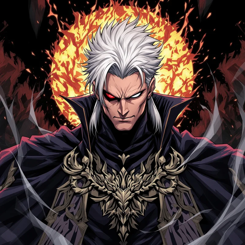 Monarch of Curses Geto PFP high contrast anime avatar