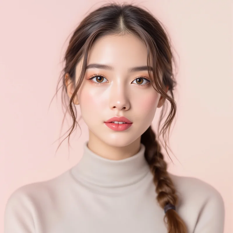 girl PFP portrait with natural expression for messaging profile icon