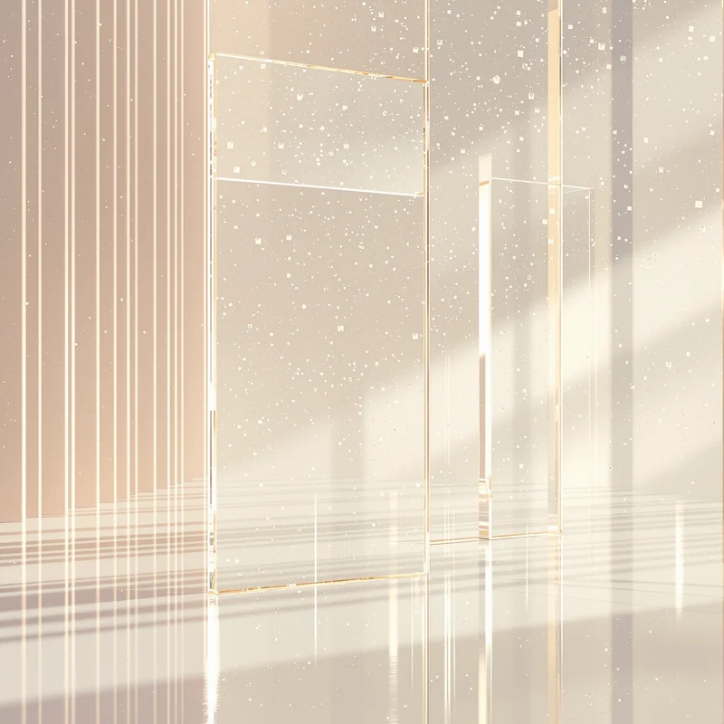 Dreamy clear glass background