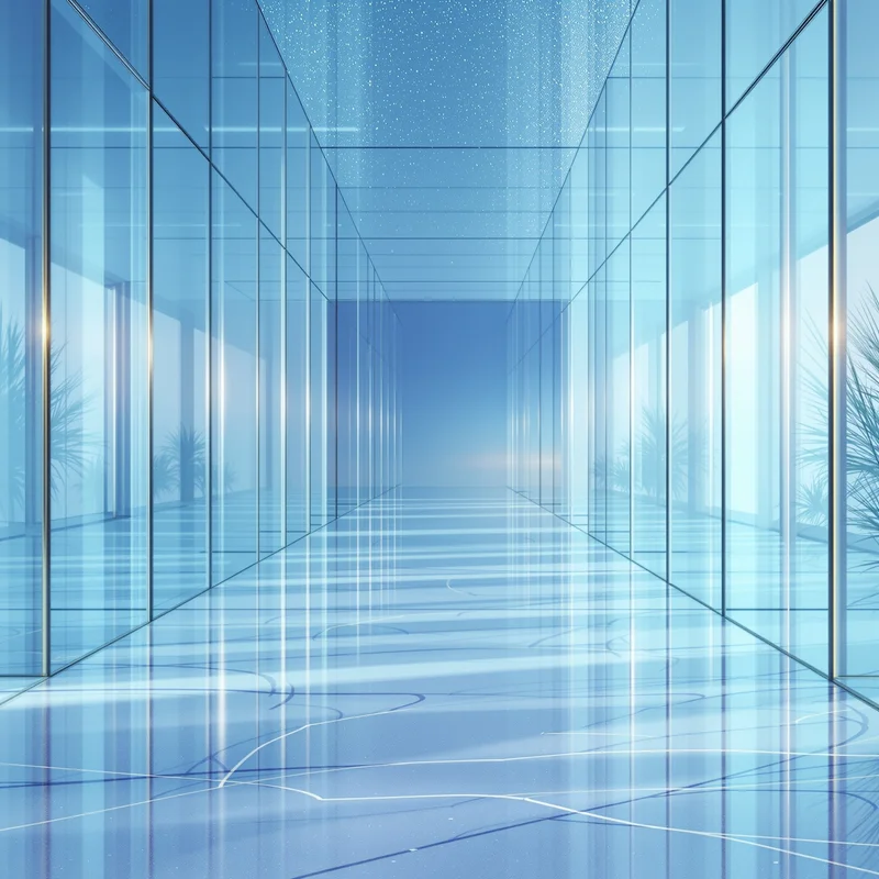Eternal clear glass background
