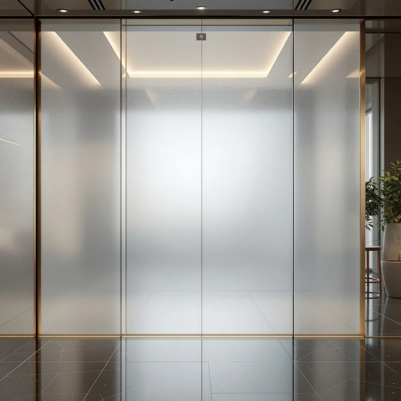 Eternal frosted glass background