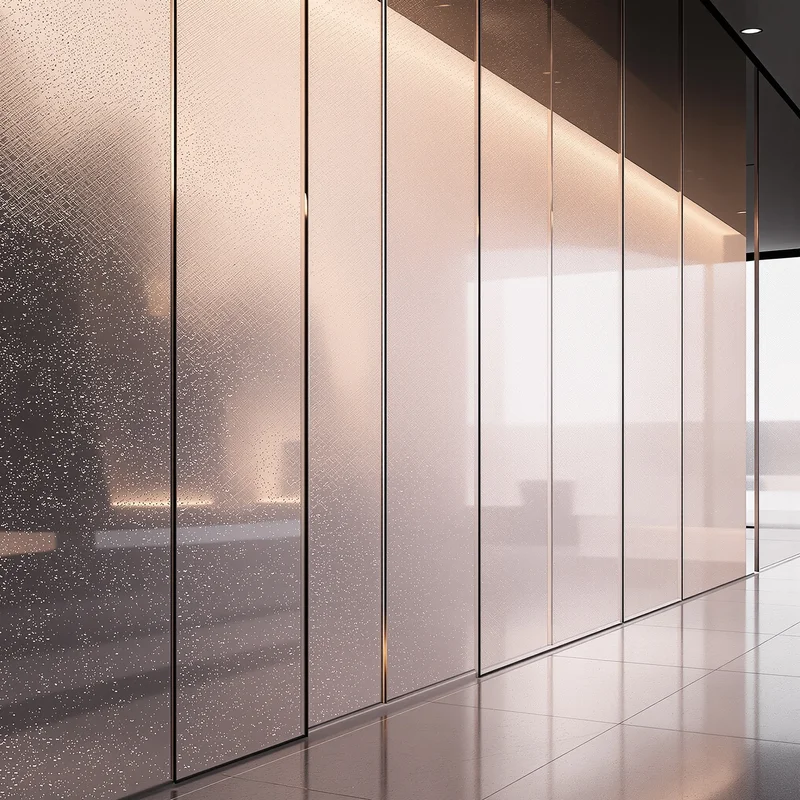 Eternal frosted glass background