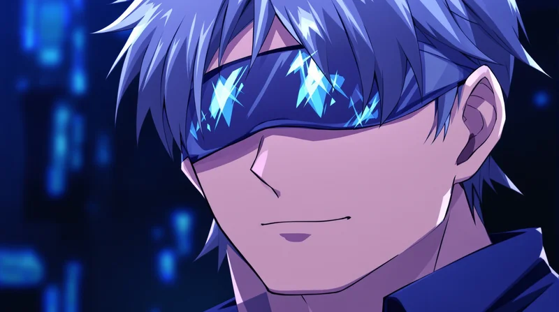 blindfold gojo pfp anime portrait